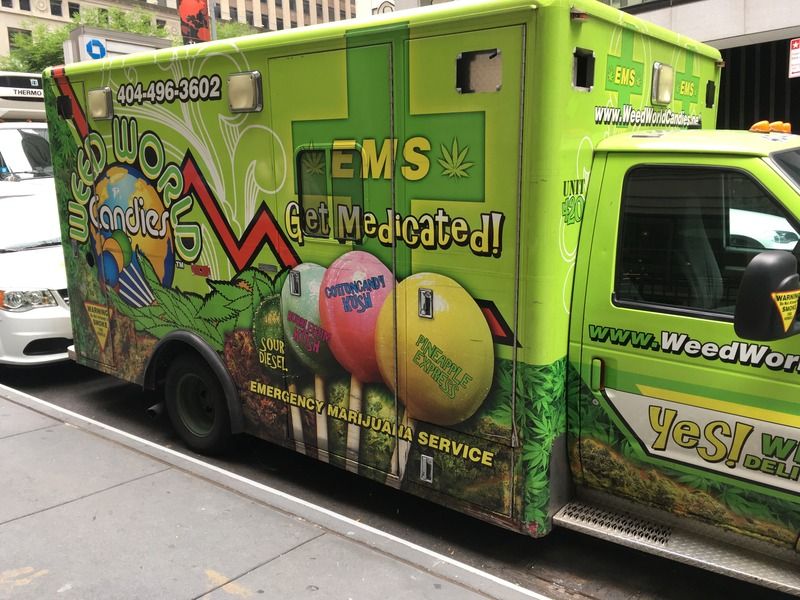 Weed World candy truck in NYC. WTF?!?!